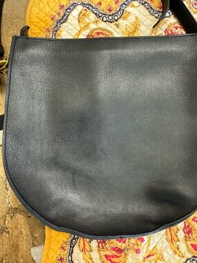 Madewell Black Leather Crossbody Hobo